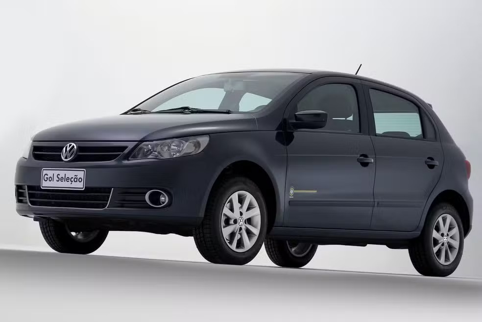 Volkswagen Gol Copa 2010 estreou no ano em que a marca financiou a CBF  — Foto: Divulgação