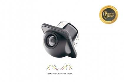 camera de re automotiva tartaruga com sensor de curva tech one - 0628