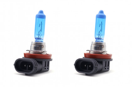  par de lampadas super brancas h16 12v . 19w . pgj19-3 tech one -  3040 