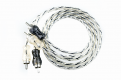  cabo rca injetado 4mm 1m preto/prata svart - 0732 