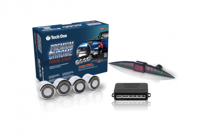  sensor de estacionamento premium chrome tech one - 1750 
