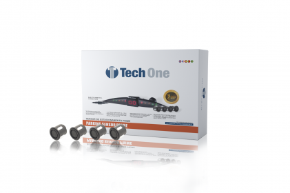  sensor de estacionamento prime 4 pontas preto fosco tech one - 2247 