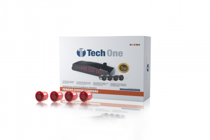  sensor de estacionamento standard 4 pontas vermelho tech one - 2832 