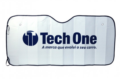 quebra-sol automotivo com logo tech one - 2714