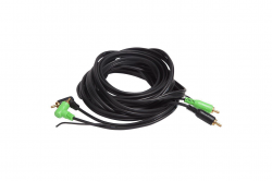  cabo rca conector l preto 5m svart - 1823 
