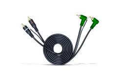  cabo rca conector l preto 4mm 1m thork - 9054 