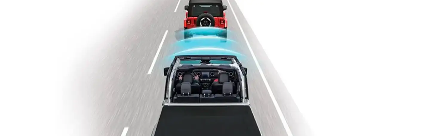 Aviso de colisão frontal com frenagem de emergência