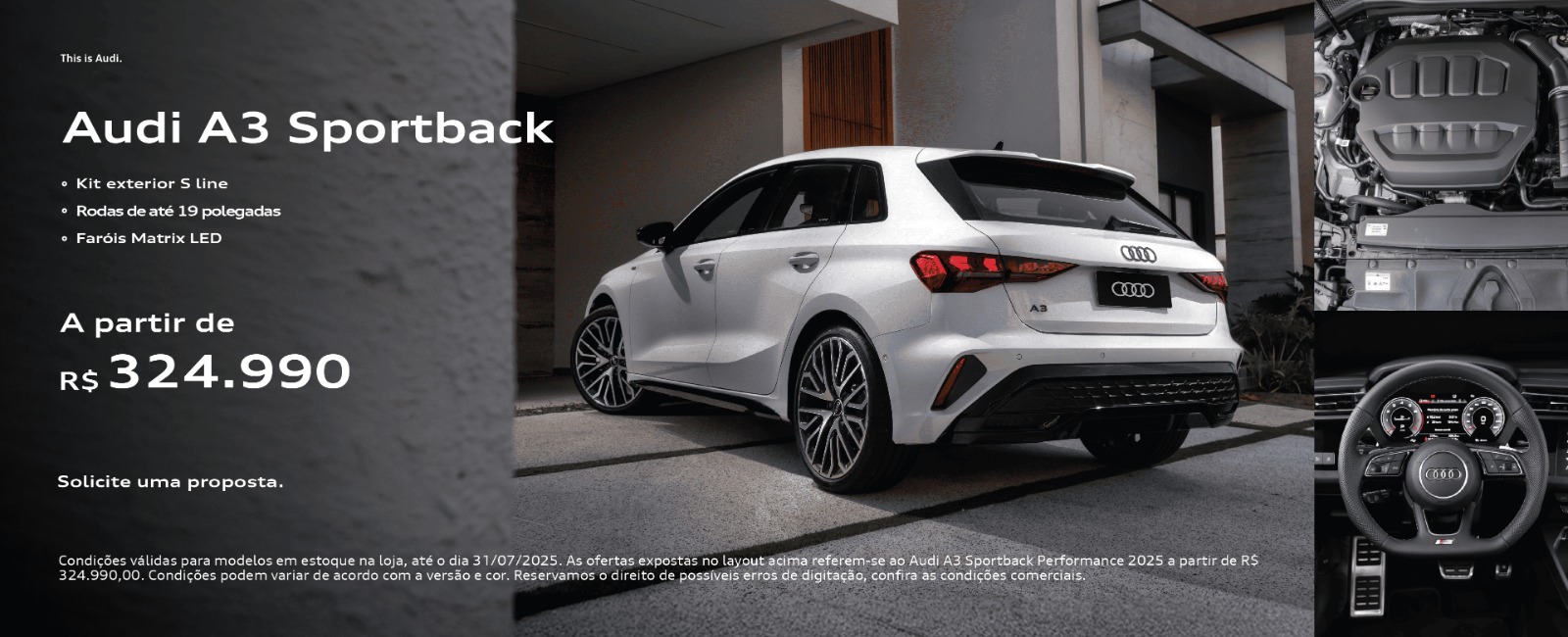 banner a3 sportback - oferta julho 25