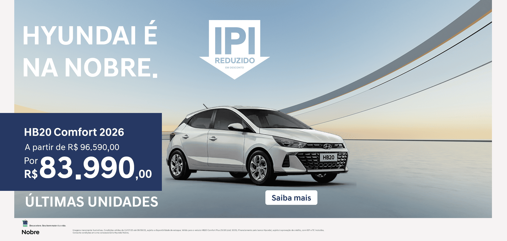 banner hb20 comfort 2026 - julho