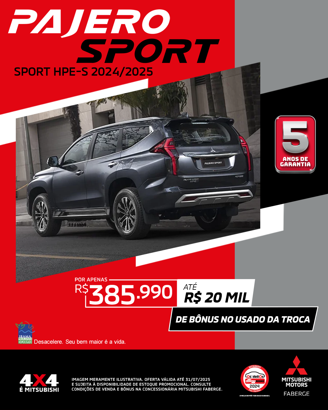Pajero Sport HPE-S 2.4  4x4 Diesel Aut.