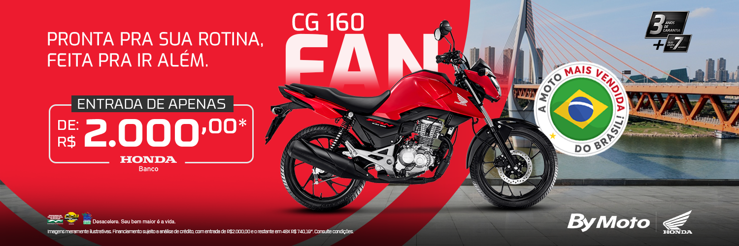 banner CG 160 FAN - MÊS DO MOTOCICLISTA
