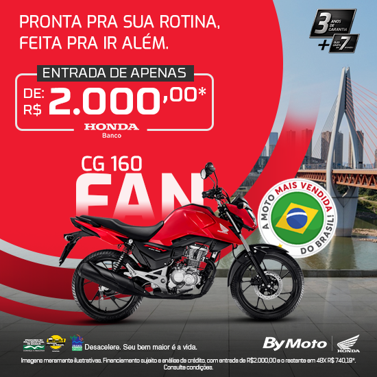 banner CG 160 FAN - MÊS DO MOTOCICLISTA
