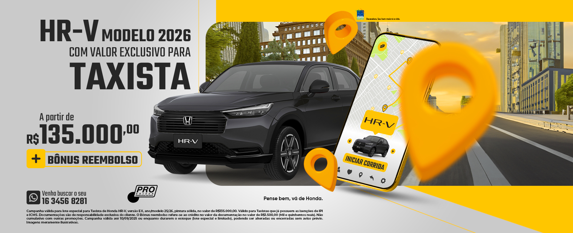 banner hr-v taxista agosto