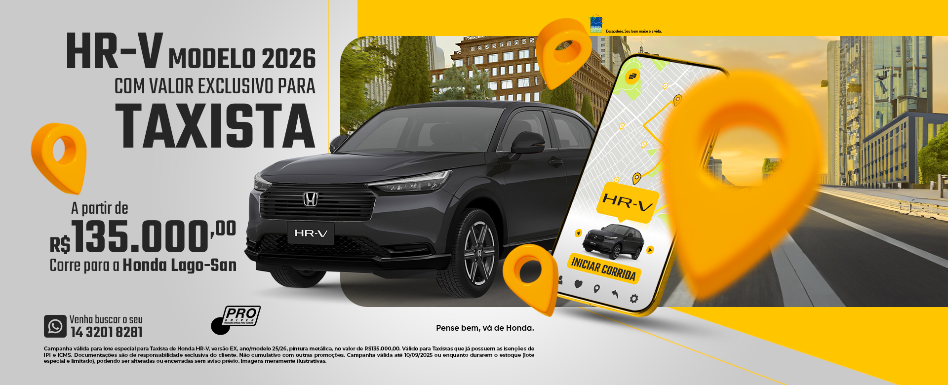 HR-V 2026 Taxi Agosto