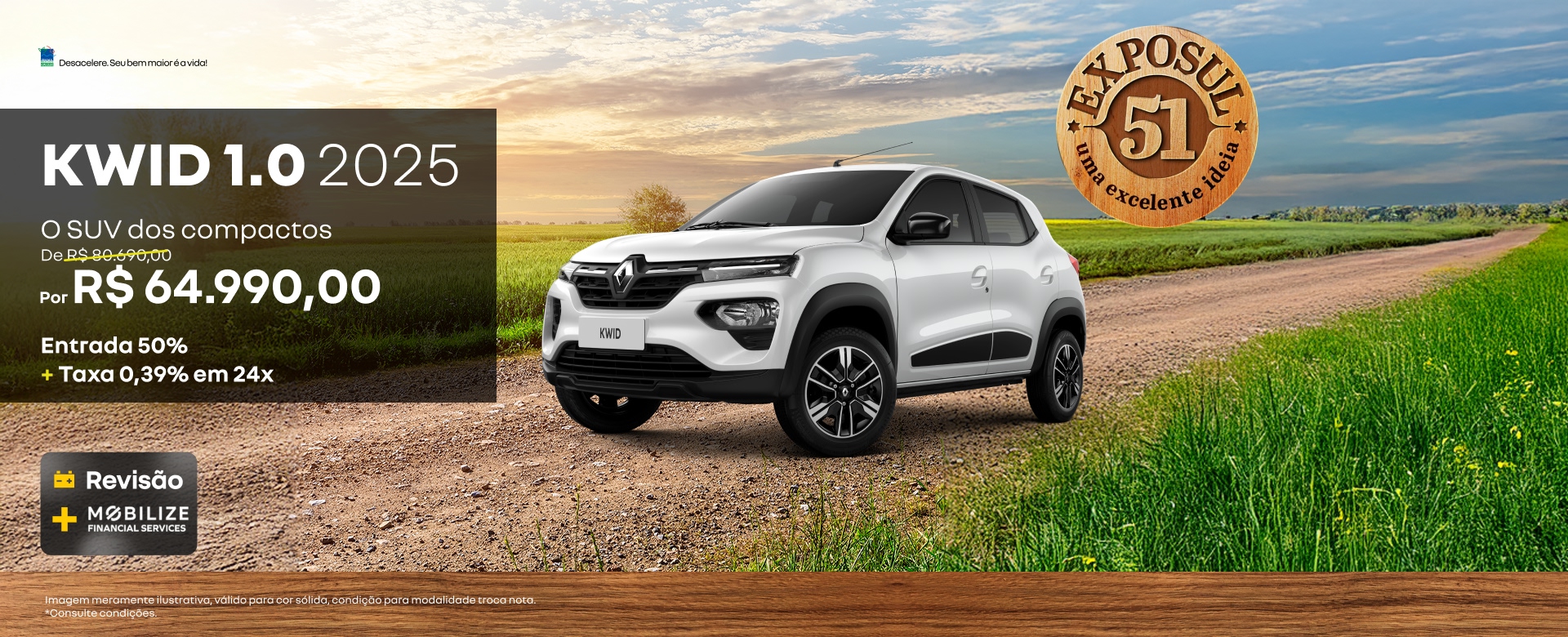 banner oferta agosto - kwid