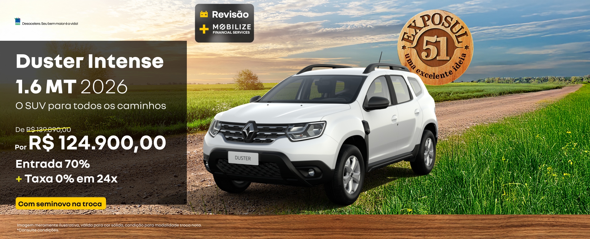 banner oferta agosto - duster