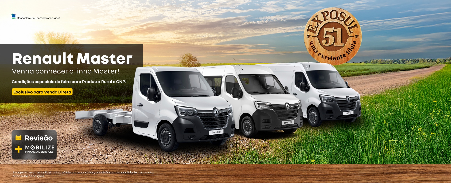 banner oferta agosto - renault master
