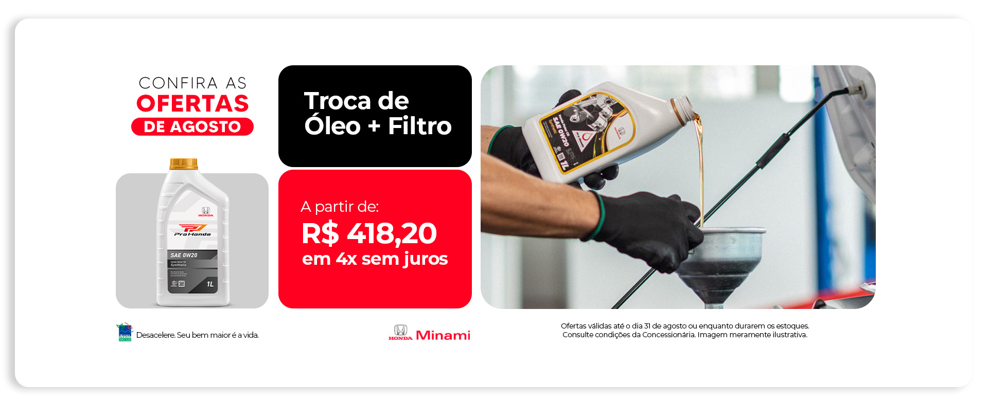 Óleo e filtro