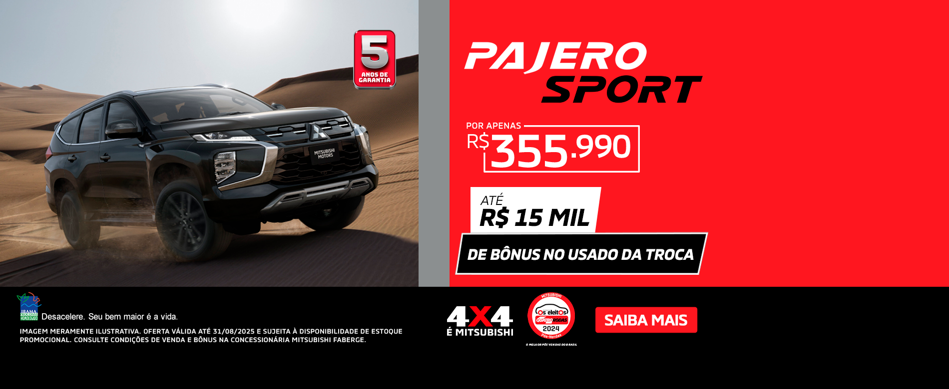Pajero Sport - Agosto