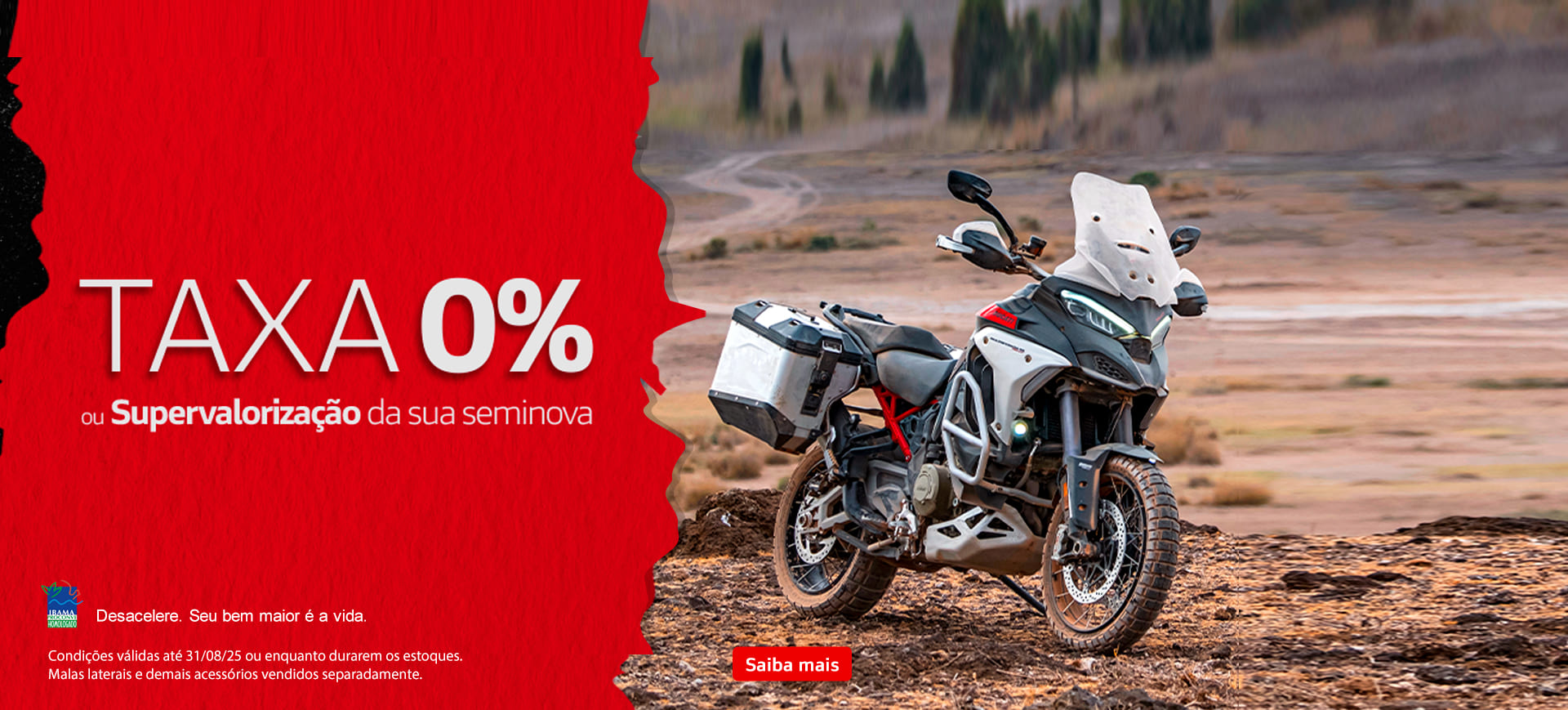 banner Multistrada V4 Rally - Agosto