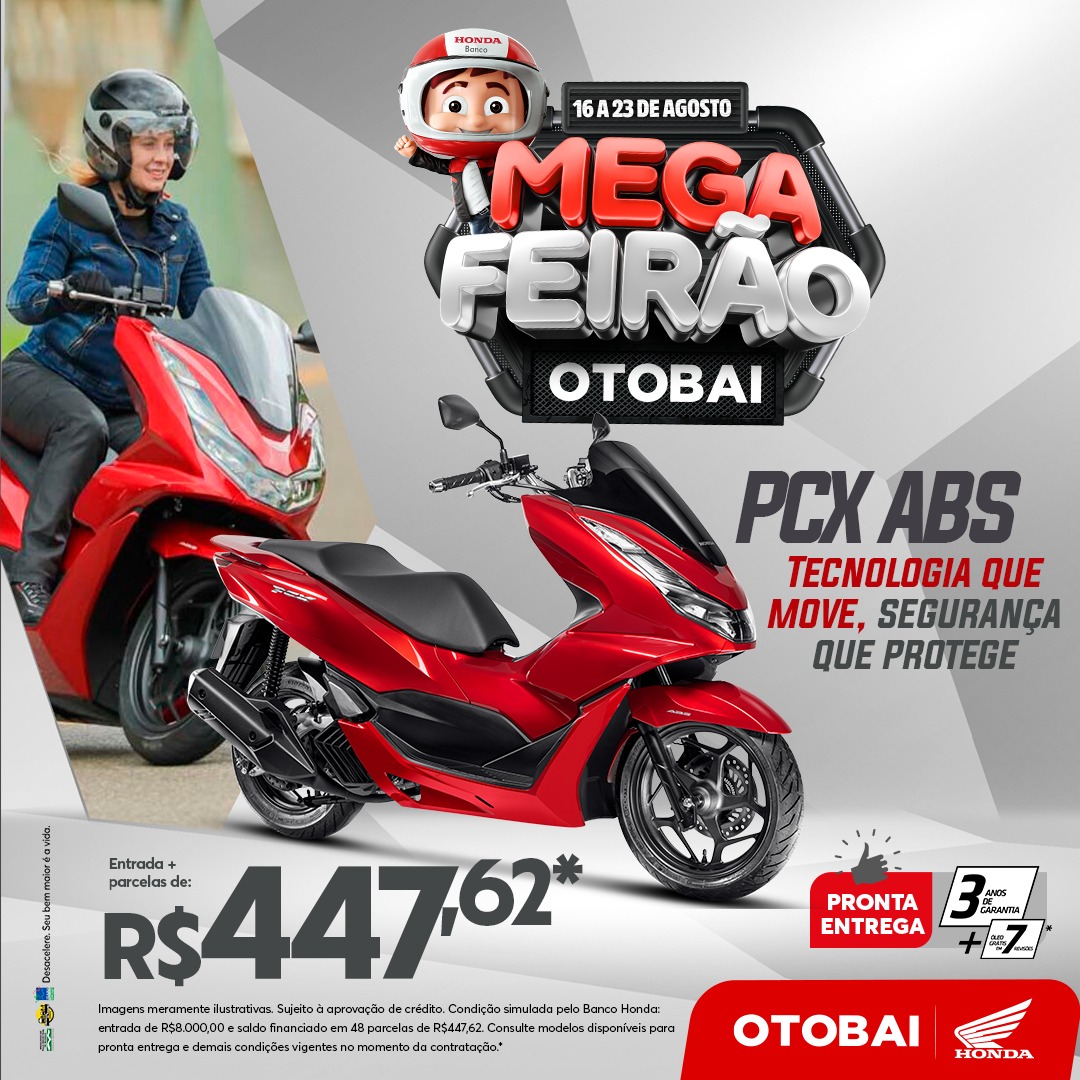 banner MEGA FEIRÃO - PCX ABS