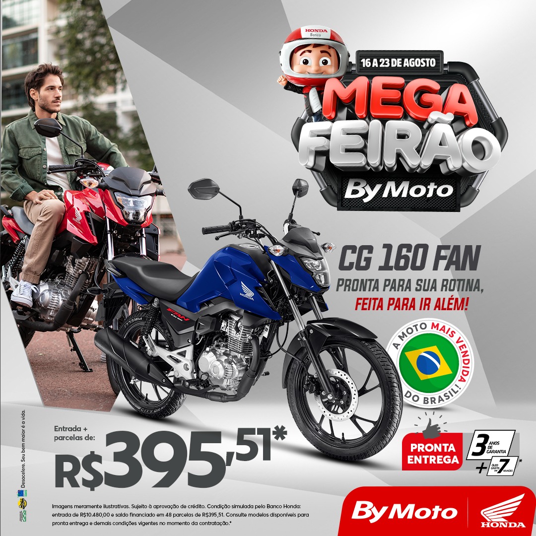 banner MEGA FEIRÃO - CG 160 FAN