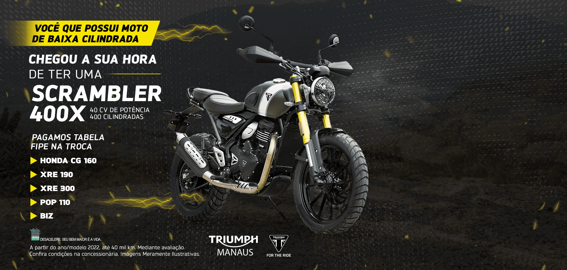 Scrambler 400x TABELA FIPE
