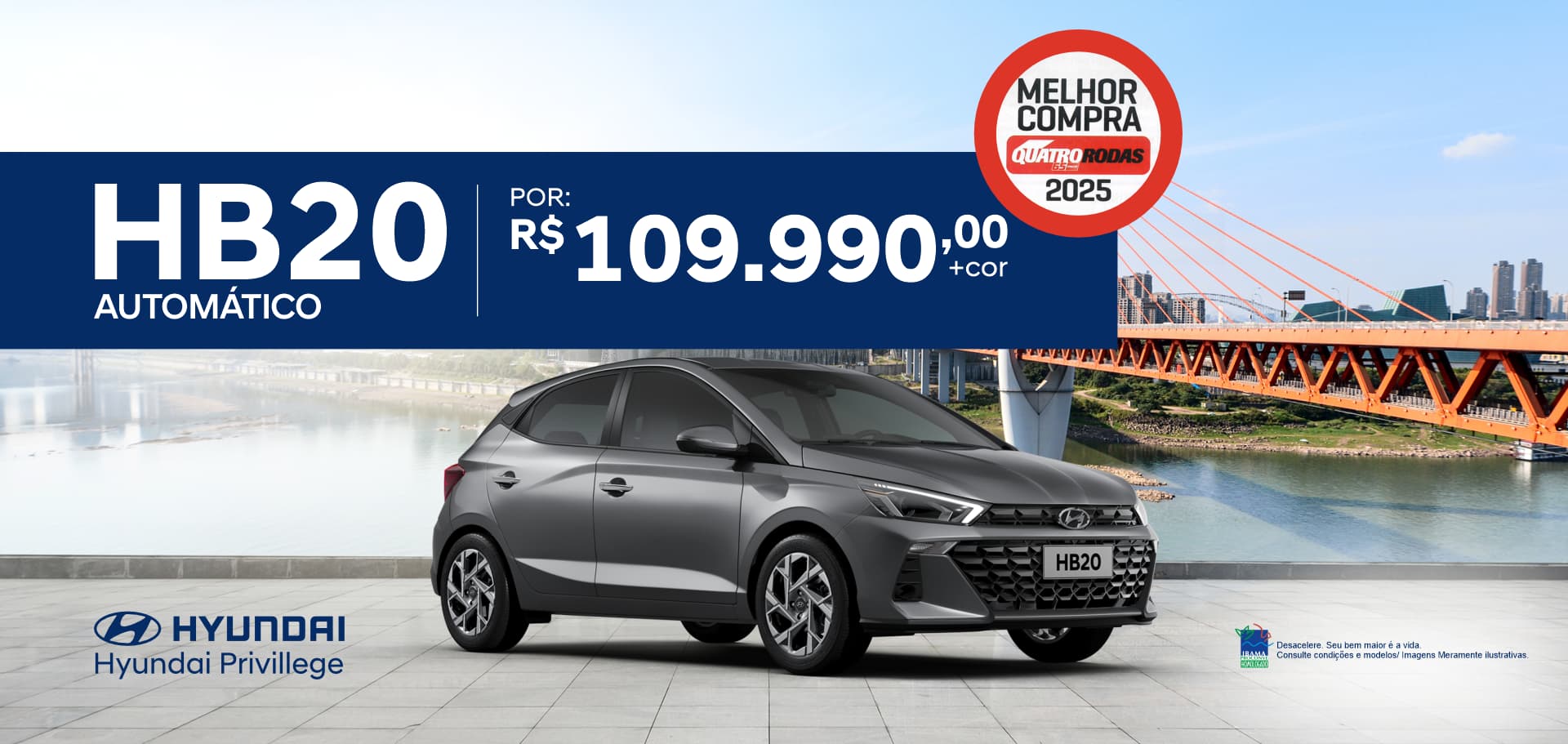 banner hb20 automático r$109.990