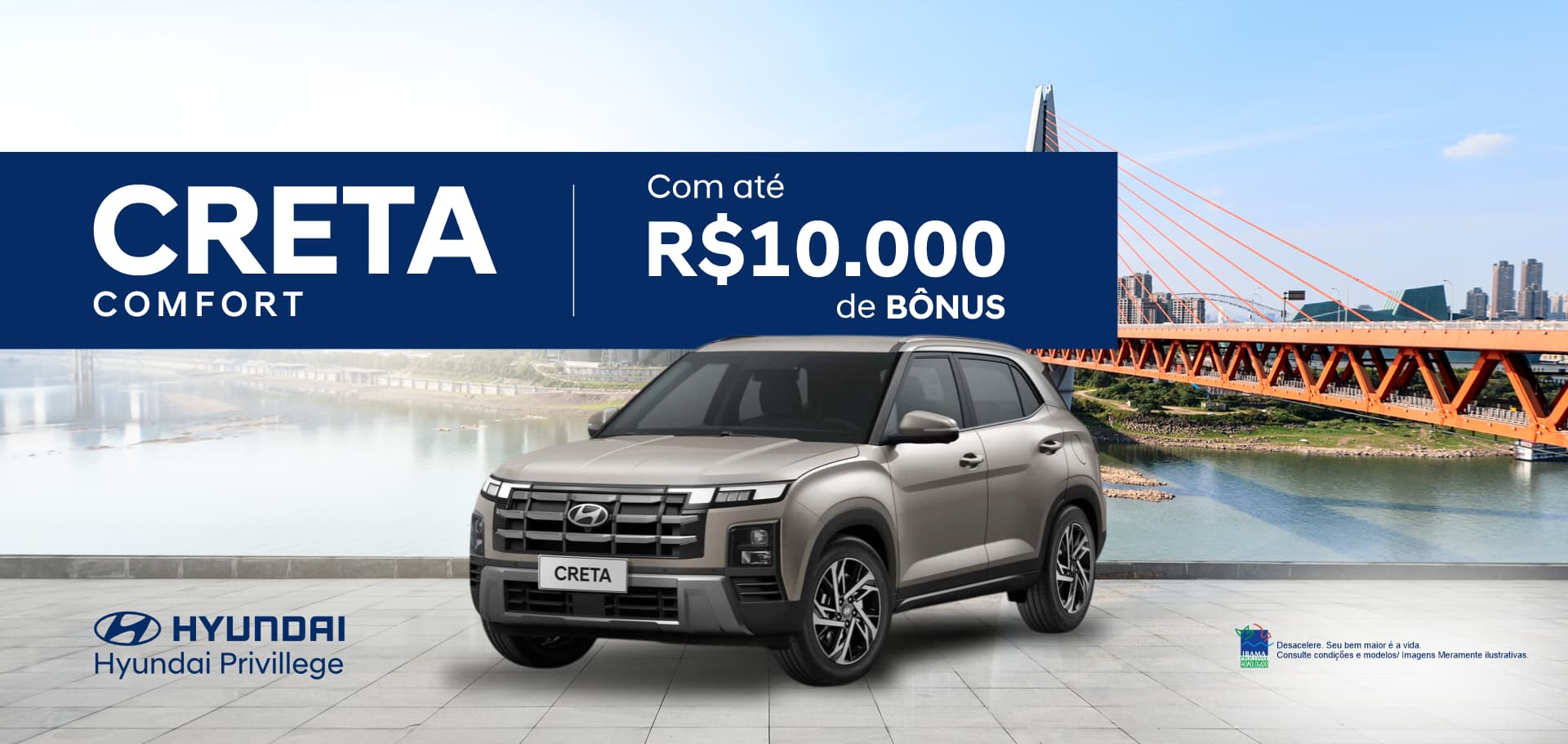 banner creta comfort com até 10mil de bônus
