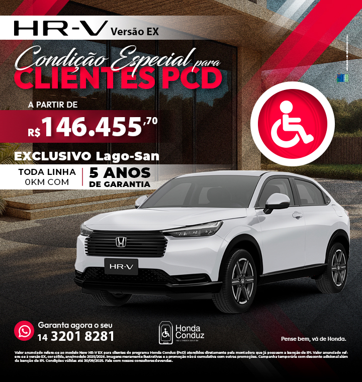 HR-V 2026 PCD Setembro