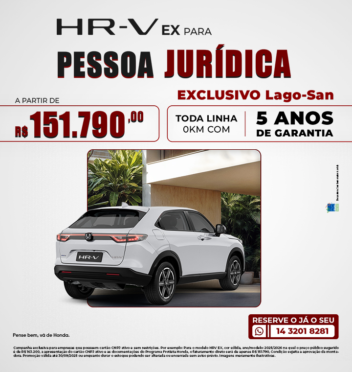 HR-V para PJ