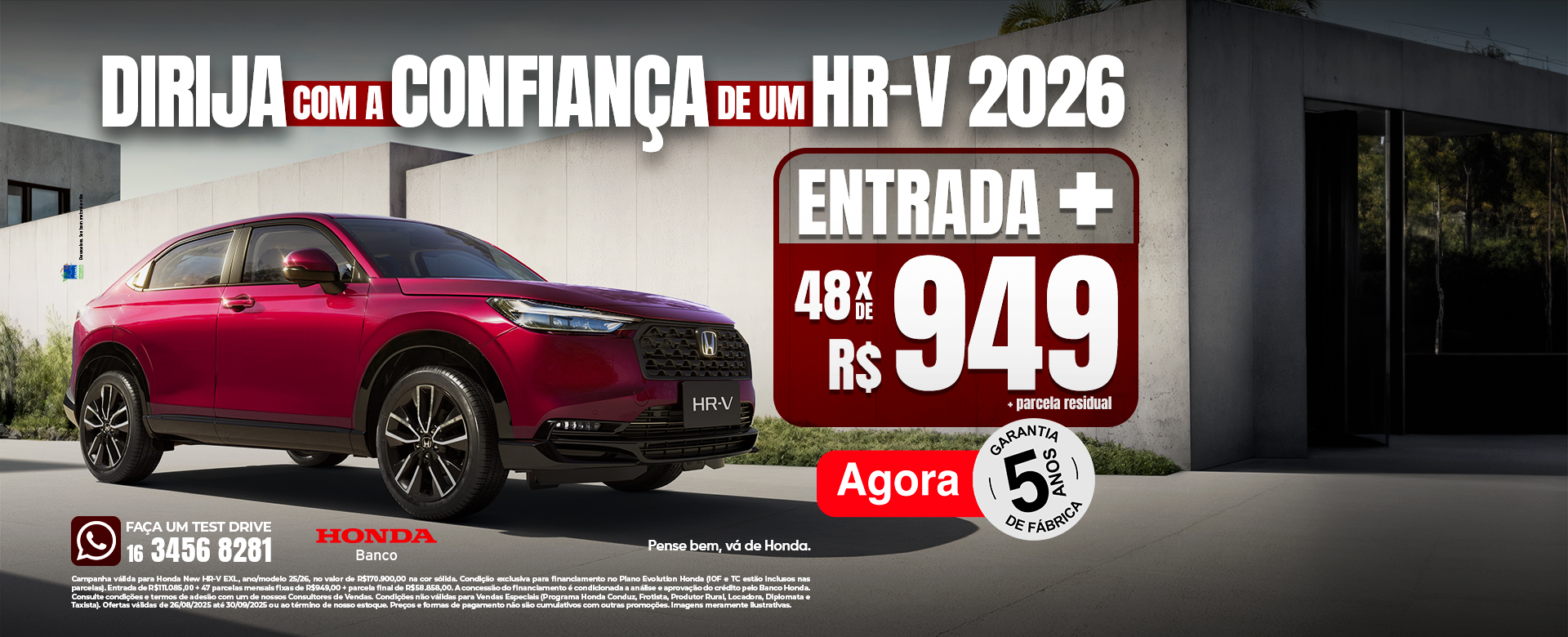 banner hr-v parcela setembro