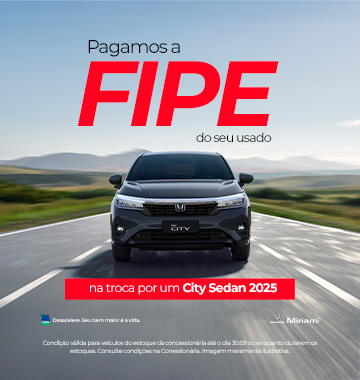 NEW CITY SEDAN 2025 - PAGAMOS A FIPE NO SEU USADO NA TROCA
