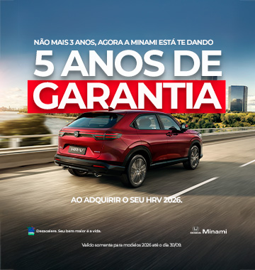 HR-V 2026 AGORA COM 5 ANOS DE GARANTIA