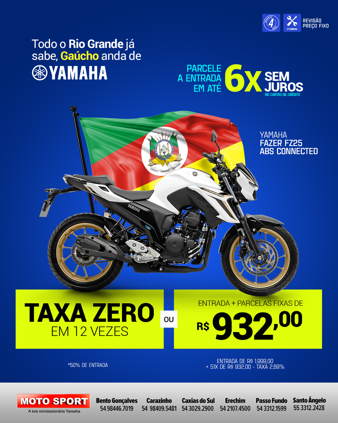 RS - Yamaha Fazer FZ25 ABS Connected