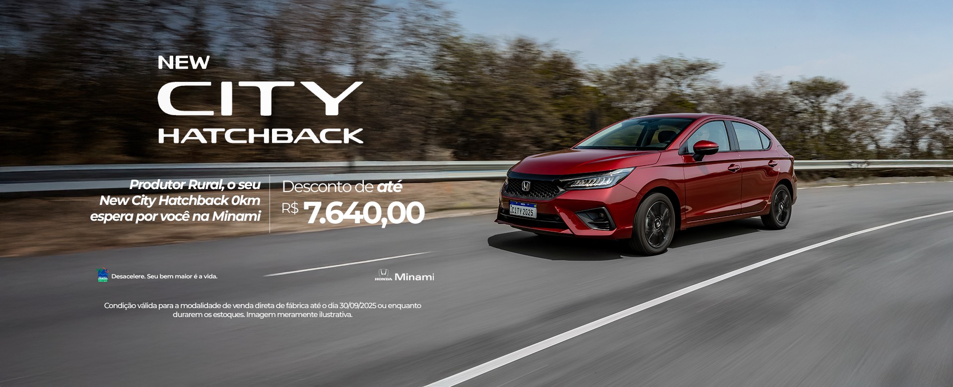 NEW CITY HATCHBACK 2026 NA CONDIÇÃO DE VENDA DIRETA PARA PRODUTOR