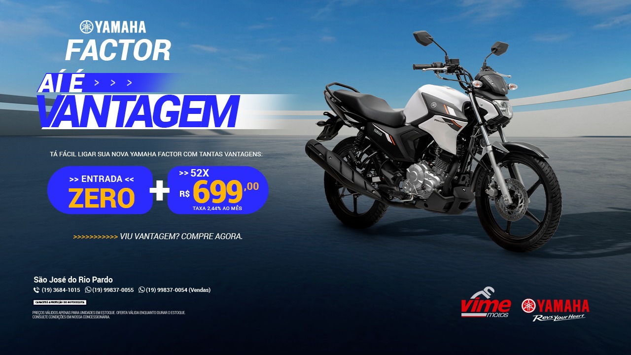 banner factor 150 zero entrada + 52 x