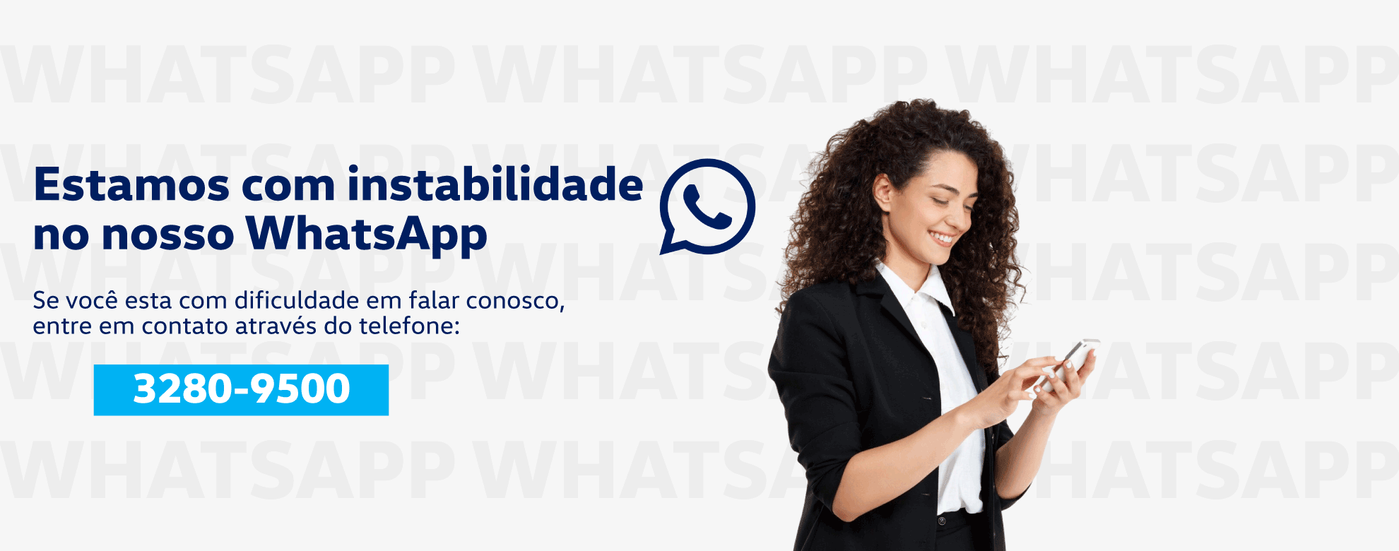 Banner instabilidade WhatsApp SET25