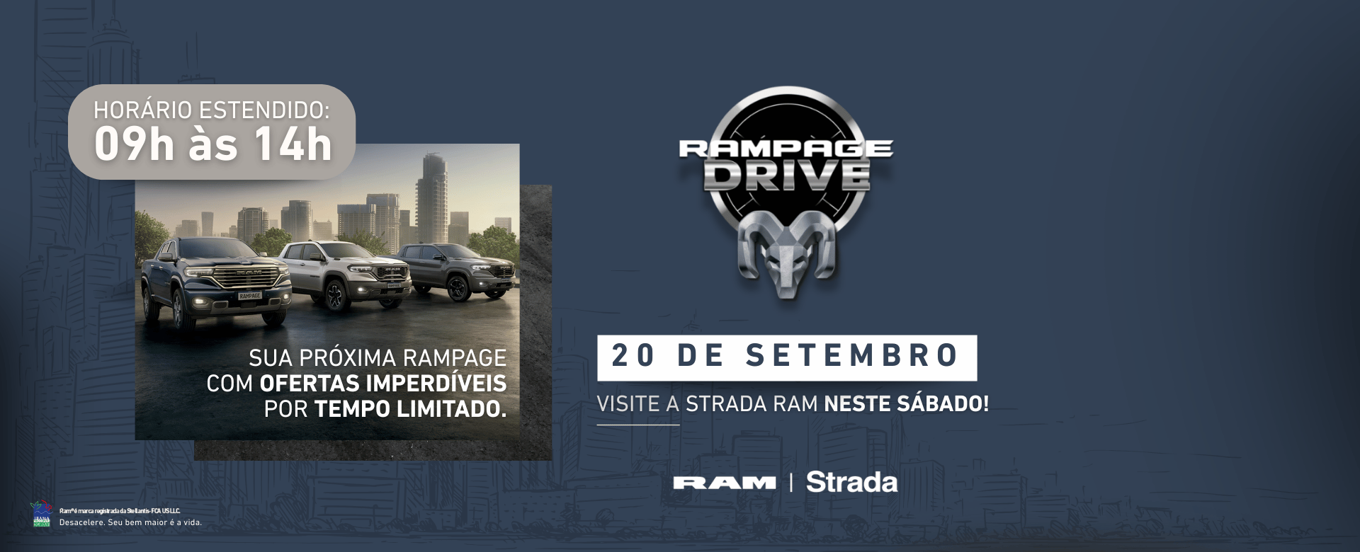 banner rampage drive - setembro