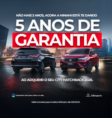 5 anos de garantia city hb 26