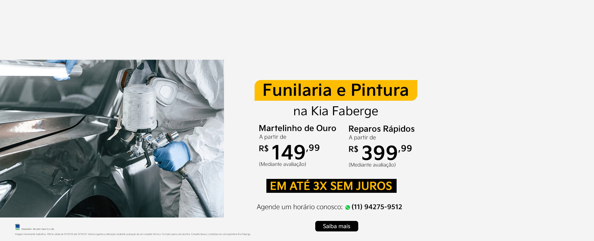 FUNILARIA E PINTURA - OUTUBRO