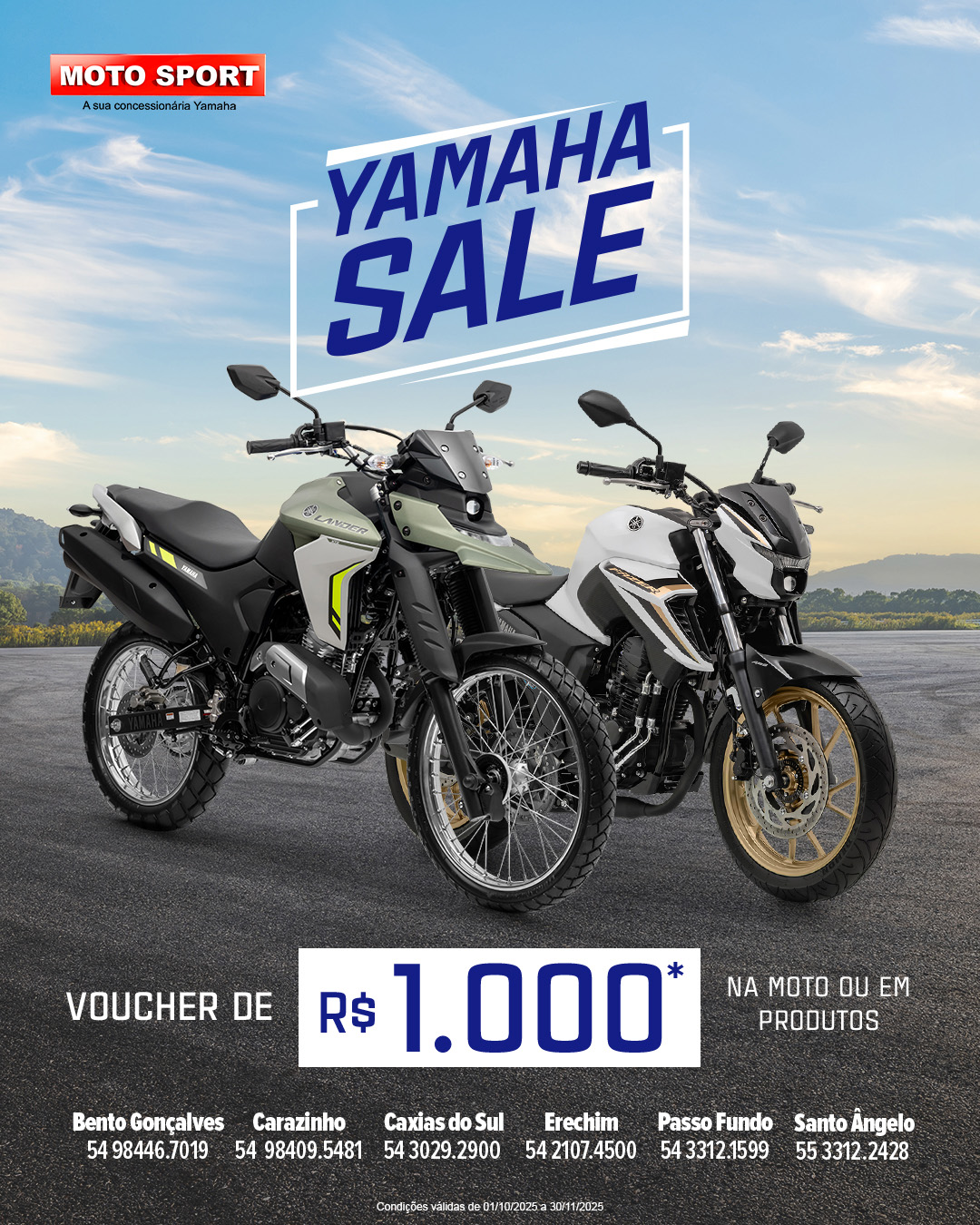 Yamaha Sale - Lander e Fazer FZ25