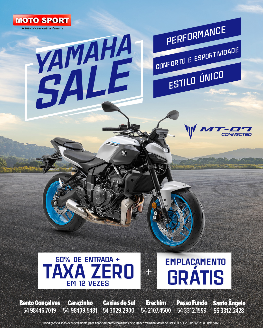 Yamaha Sale - MT-07 ABS Connected