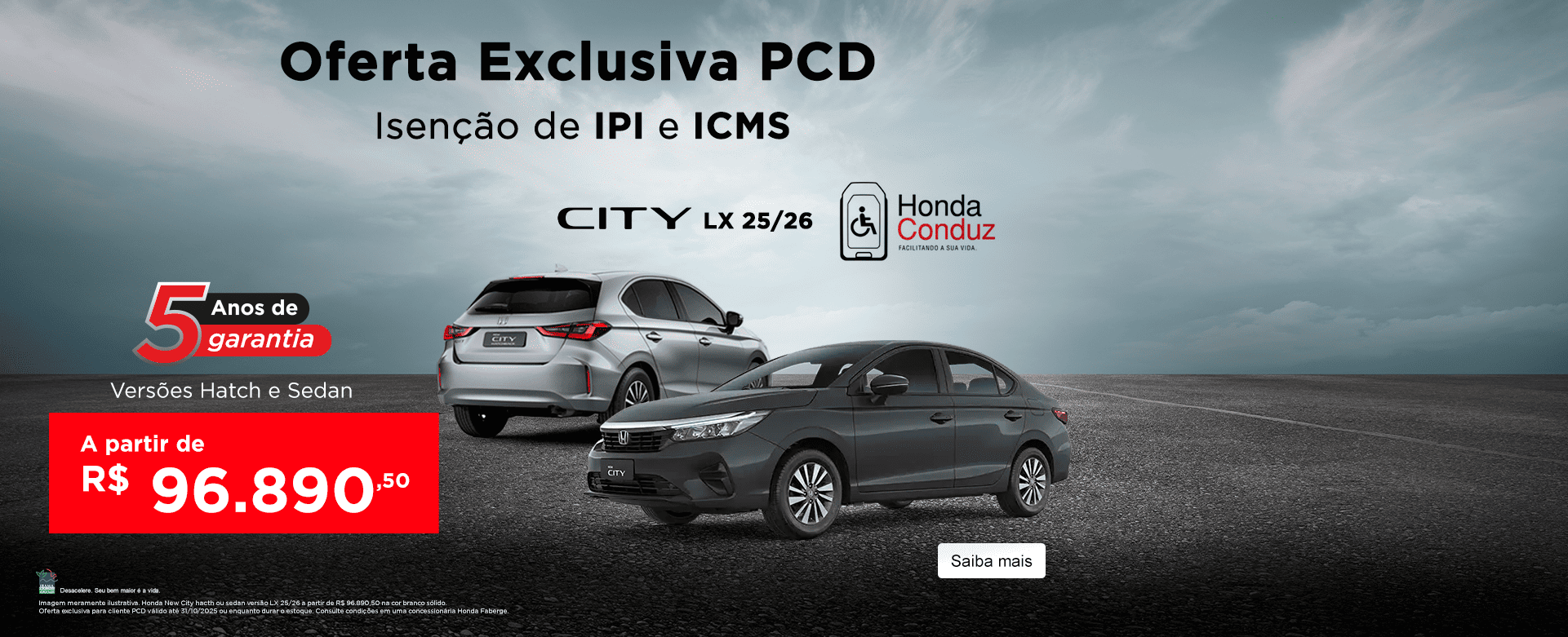 OFERTA EXCLUSIVA PCD - OUTUBRO
