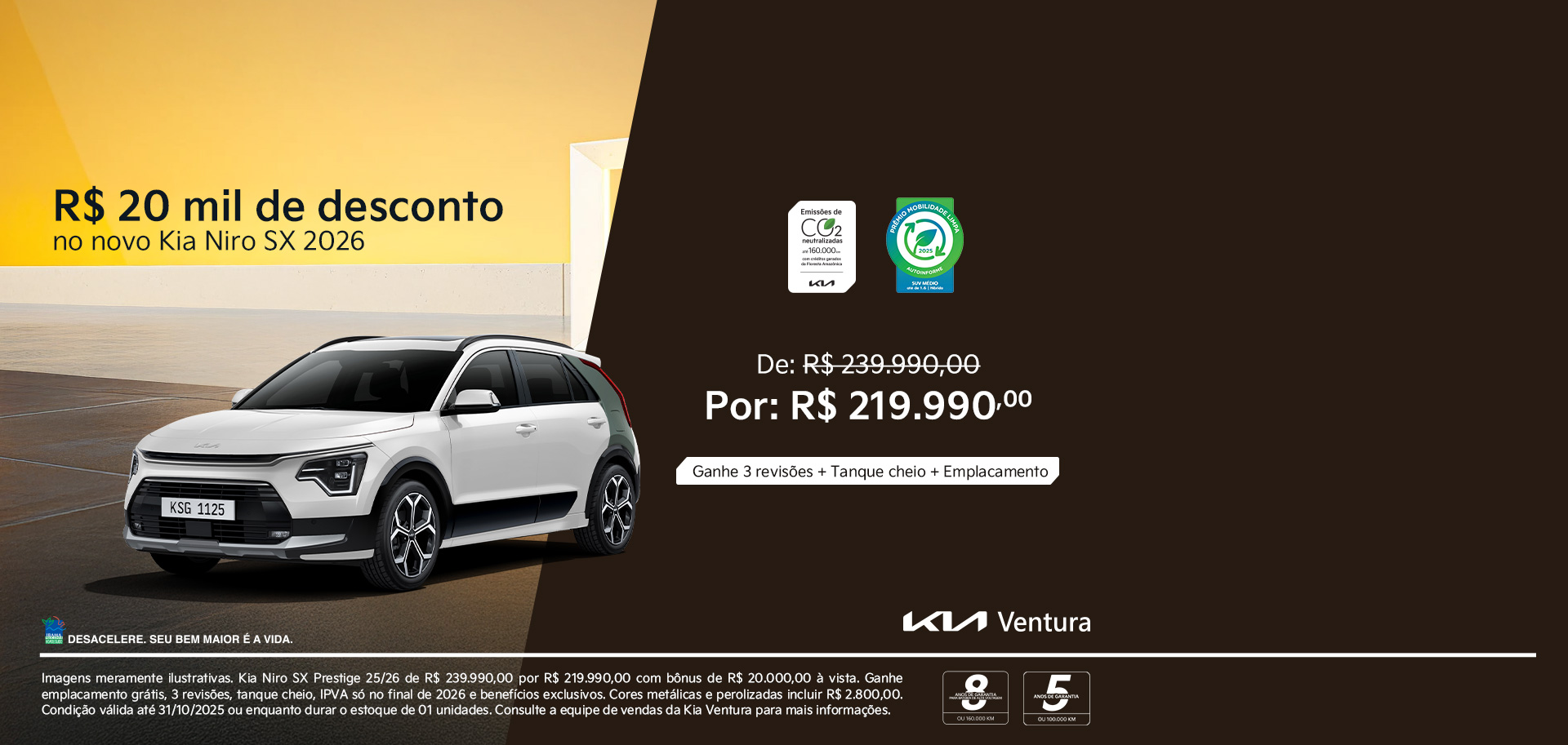 KIA - Oferta Niro - Outubro