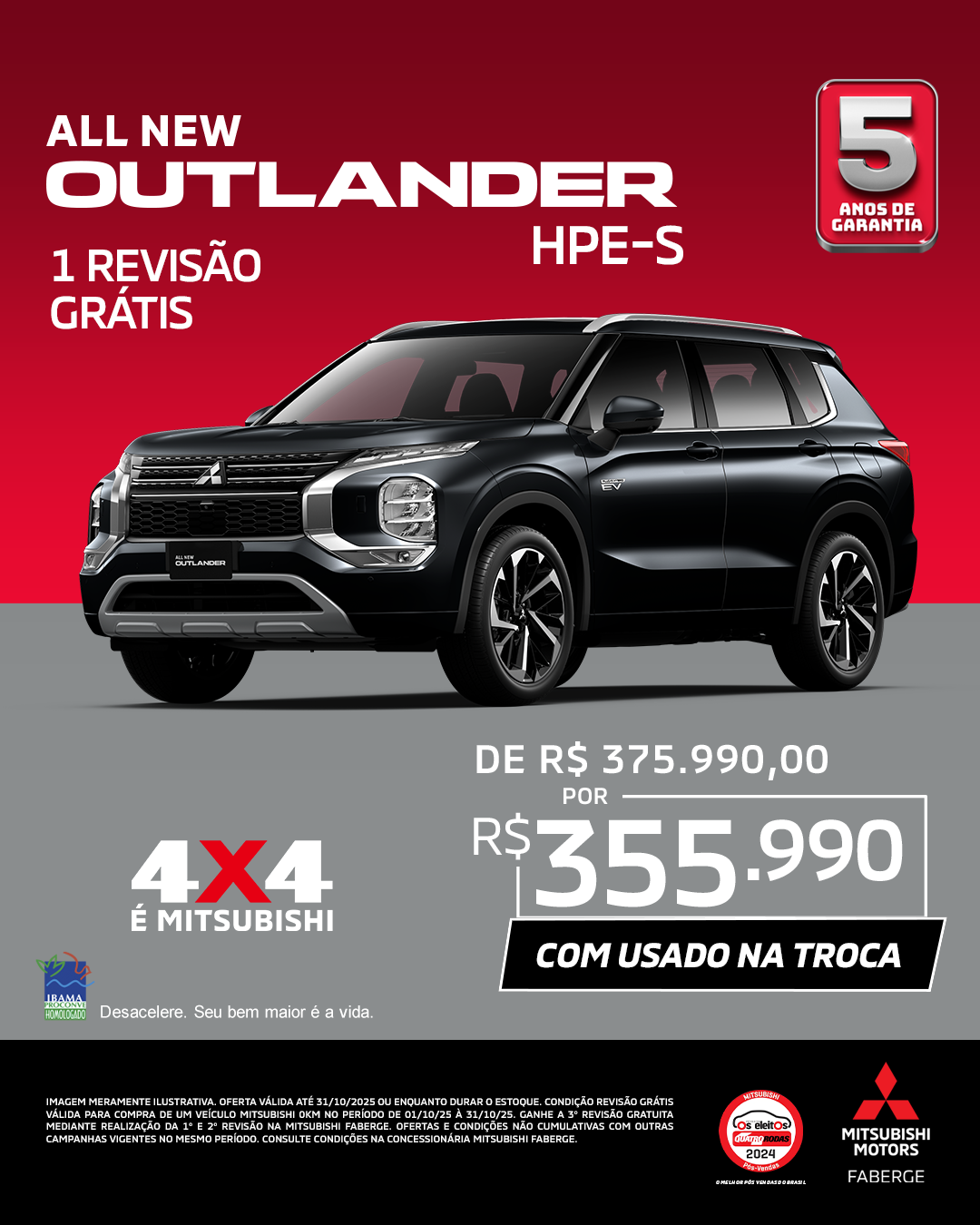 Mitsubishi-OUTLANDER-OUTLANDER HPE-S 2.4 4x4 Aut (Híbrido)
