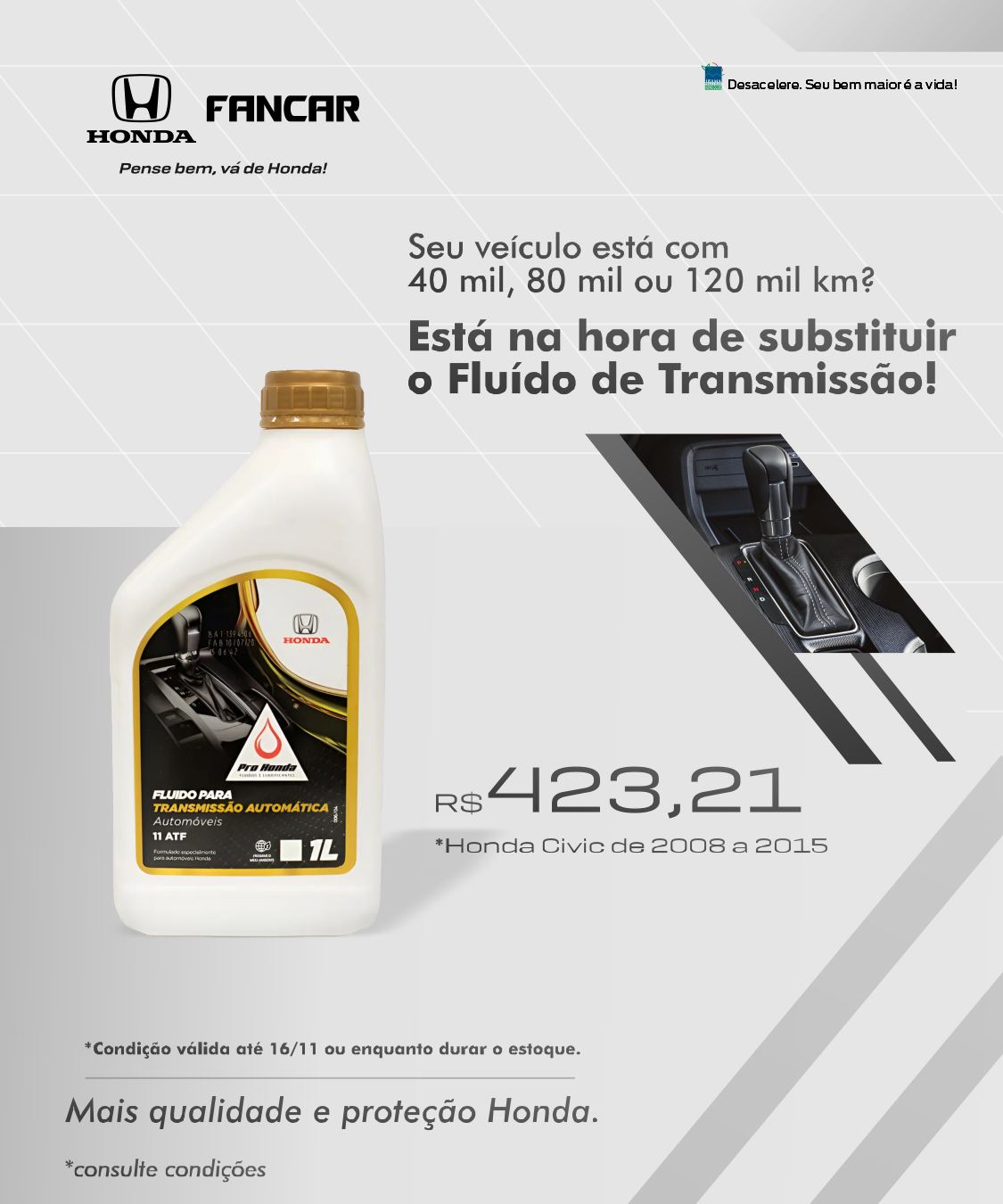 pós-vendas honda | fluído