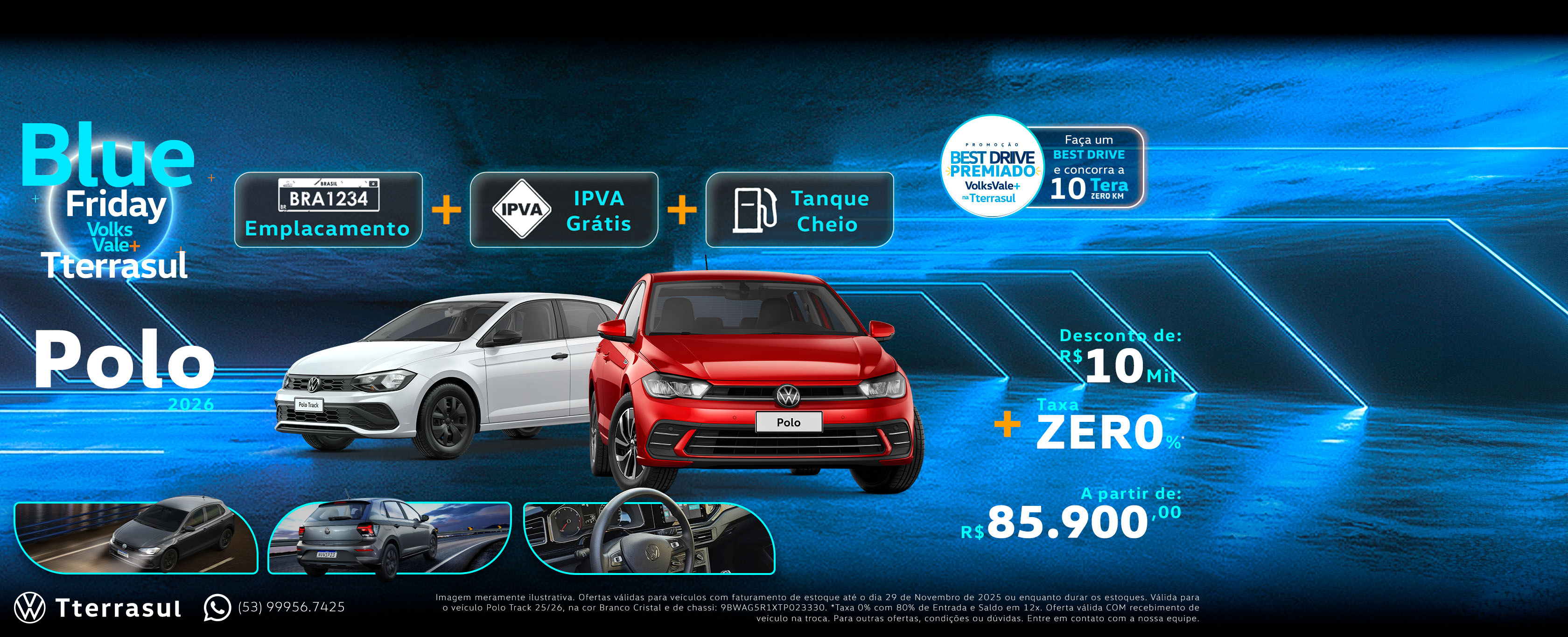 banner blue friday tterrasul - polo track