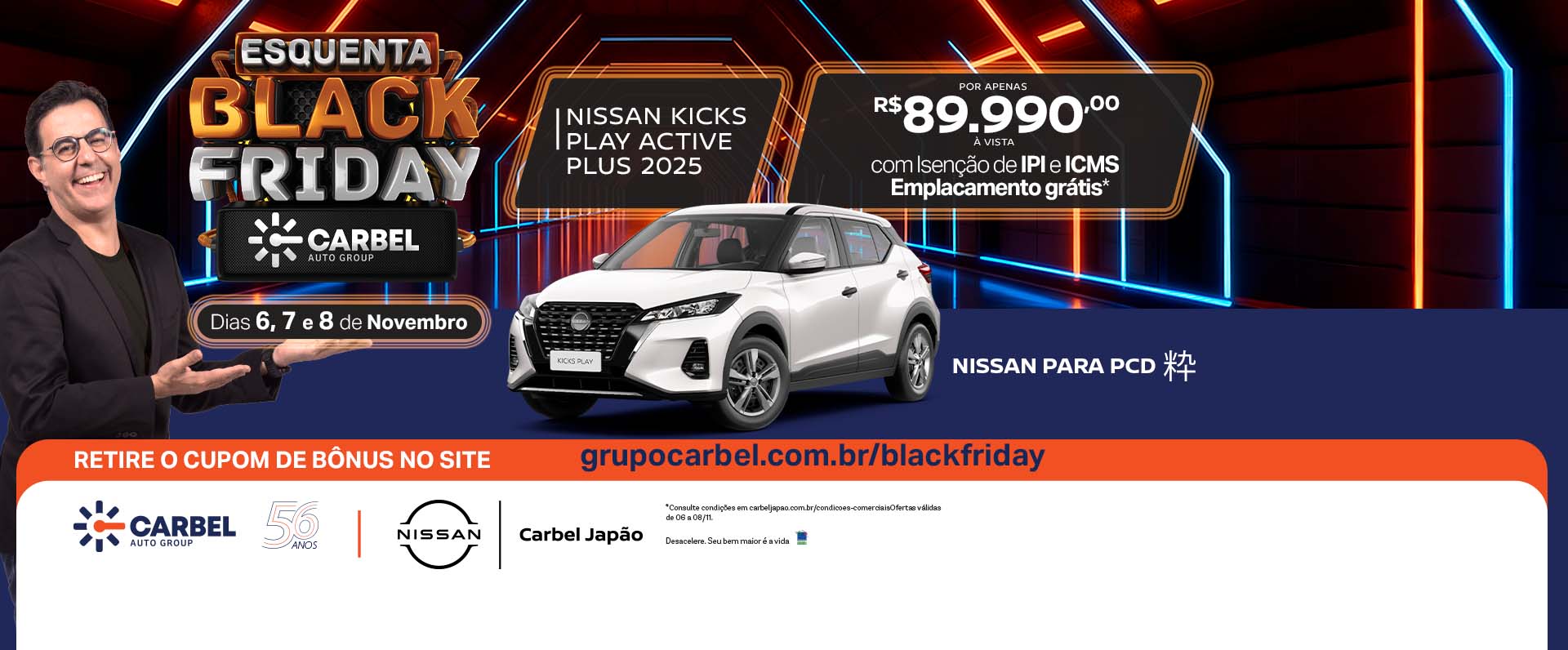 banner esquenta black nível grupo - kicks play