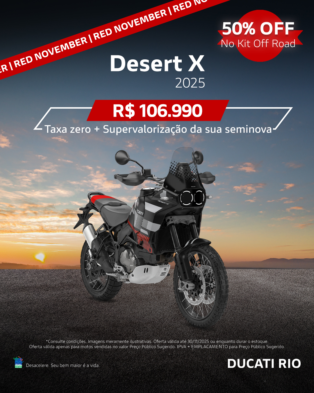 banner desert x novembro